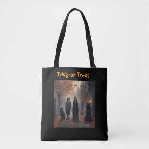 Gothic Halloween Herrenhaus und Trick-or-Treater