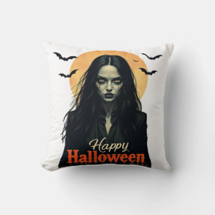 Gothic Halloween Hexe Kissen