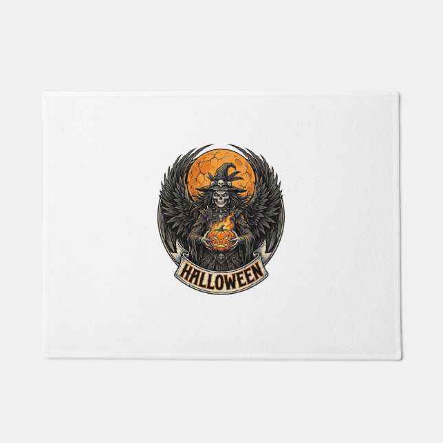 Gothic Halloween Hexe Vintage Fußmatte (Vorderseite)