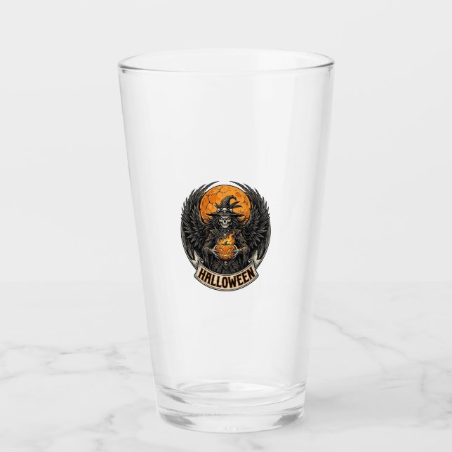 Gothic Halloween Hexe Vintage Glas (Vorderseite)