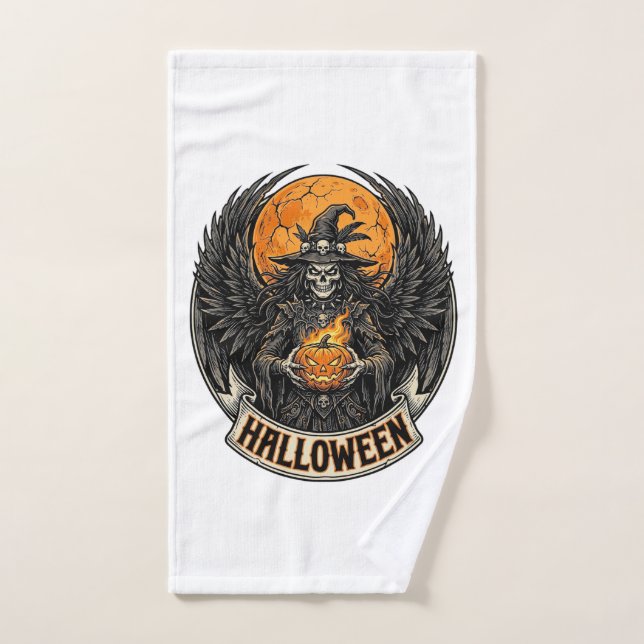 Gothic Halloween Hexe Vintage Handtuch (Handtuch)
