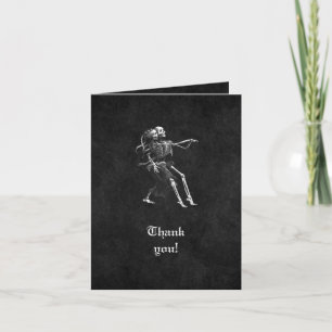 Gothic halloween Hochzeit danke Karte