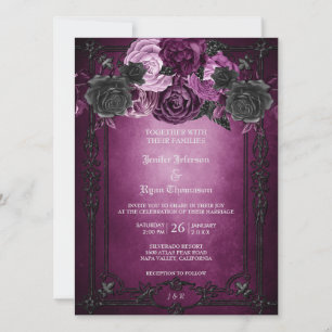 Gothic Halloween-Hochzeitseinladung Einladung