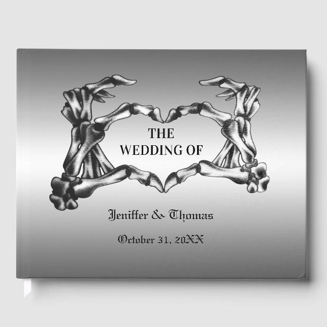 Gothic Halloween Hochzeitsgast Gästebuch (Vorderseite)