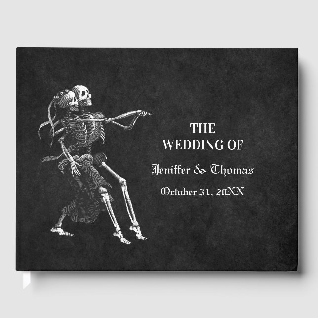 Gothic Halloween Hochzeitsgast Gästebuch (Vorderseite)
