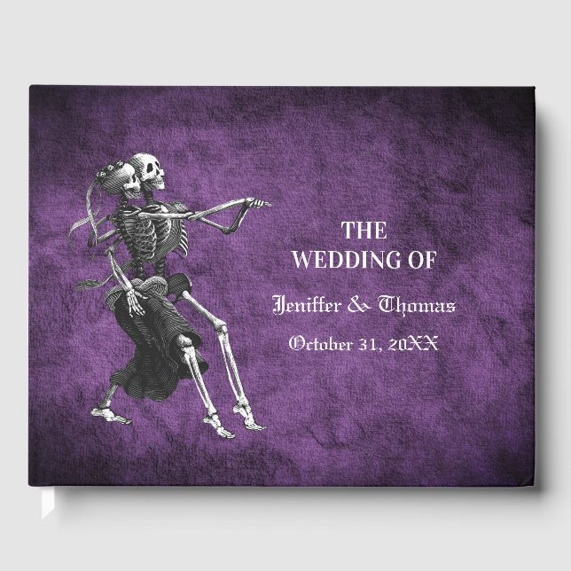 Gothic Halloween Hochzeitsgast Gästebuch (Vorderseite)