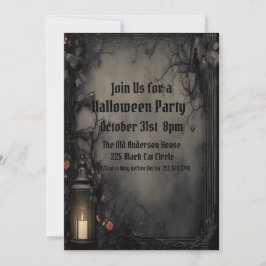 Gothic, Halloween-Kostüm-Party Einladung