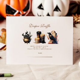 Gothic Halloween Little Boo Diapper Raffle Begleitkarte