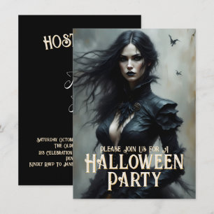 Gothic Halloween Nacht des Geheimnisses Einladung