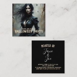 Gothic Halloween Nacht des Geheimnisses Einladung