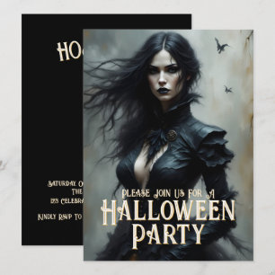 Gothic Halloween Night of Mystery Einladung