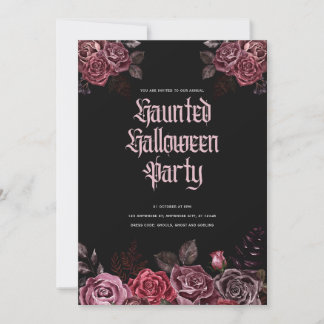 Gothic Halloween-Party Einladung