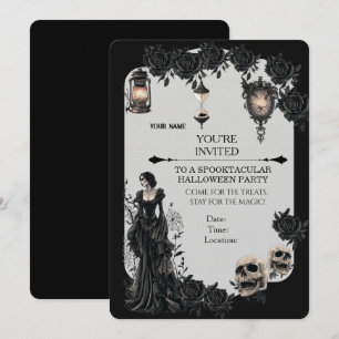 Gothic Halloween-Party-Einladung Dark Fantasy B Einladung