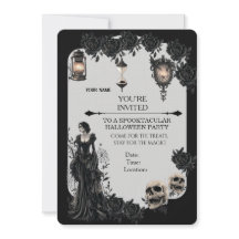 Gothic Halloween-Party-Einladung | Dark Fantasy B