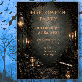 Gothic Halloween-Party-Soirée-Design Einladung