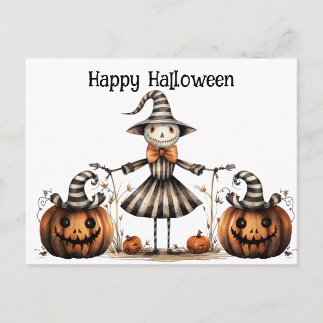 Gothic Halloween Postkarte (Vorderseite)