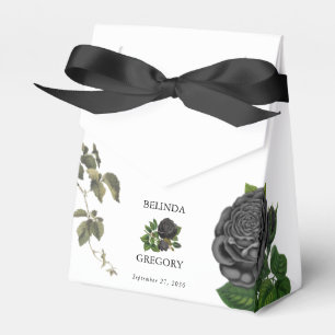 Gothic Halloween Schwarze Rosen Weiße Hochzeit Geschenkschachtel