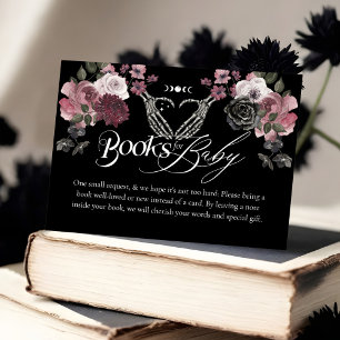 Gothic Halloween Skeleton Handbücher für Baby Begleitkarte