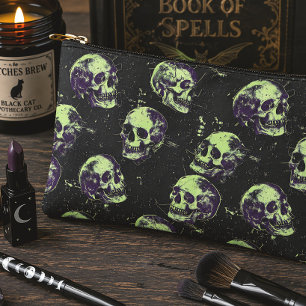 Gothic Halloween Skulls Spooky Season Zubehörtasche