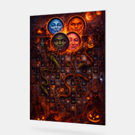 Gothic Halloween snakes and ladders mystical wall  Acrylschild