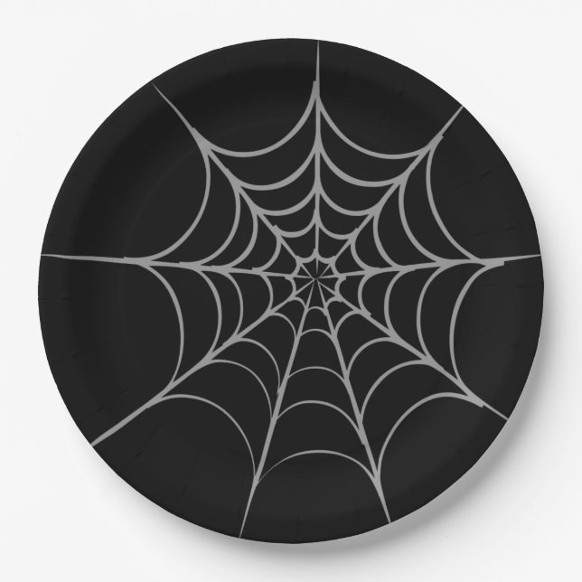 Gothic Halloween Spider Web Paper Teller (Vorderseite)