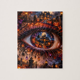 Gothic Halloween-Surrealismus-Augen-Puzzle Puzzle
