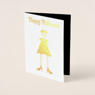 Gothic Halloween Vampire Lady Custom Folienkarte