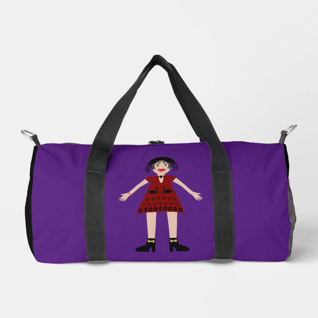 Gothic Halloween Vampire Lady Duffle Bag (Vorderseite)