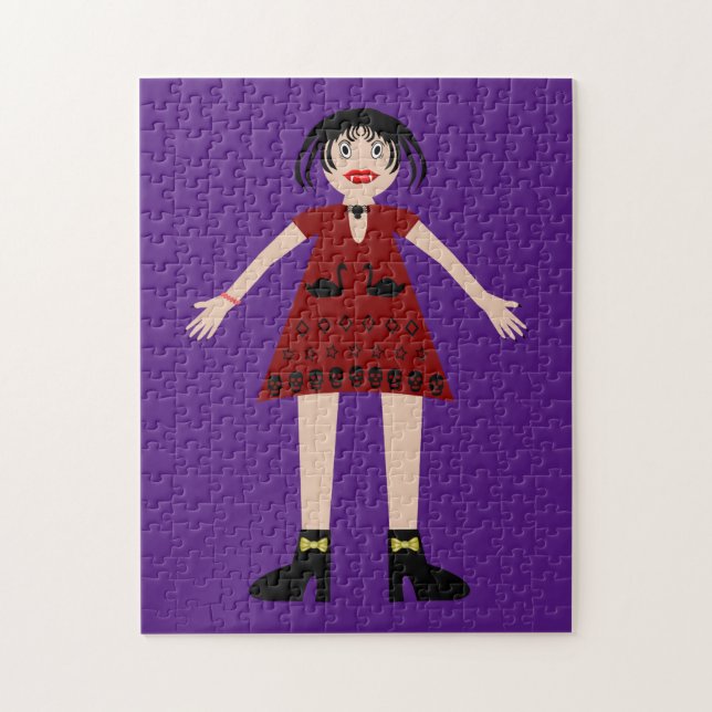 Gothic Halloween Vampire Lady Puzzle (Vertikal)