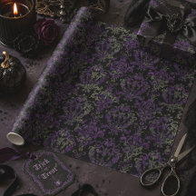 Gothic Halloween Viktorianisches lila Muster