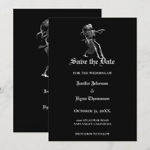 Gothic halloween wedding speichern Sie das Datum E Ankündigung
