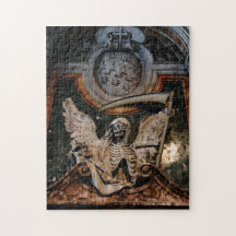 Gothic Halloween Winged Skeleton