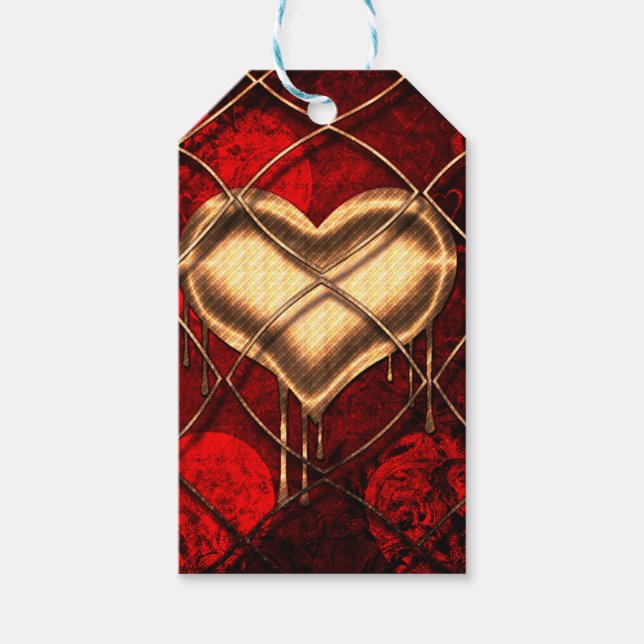 Gothic Heart Custom Geschenkanhänger (Vorderseite)