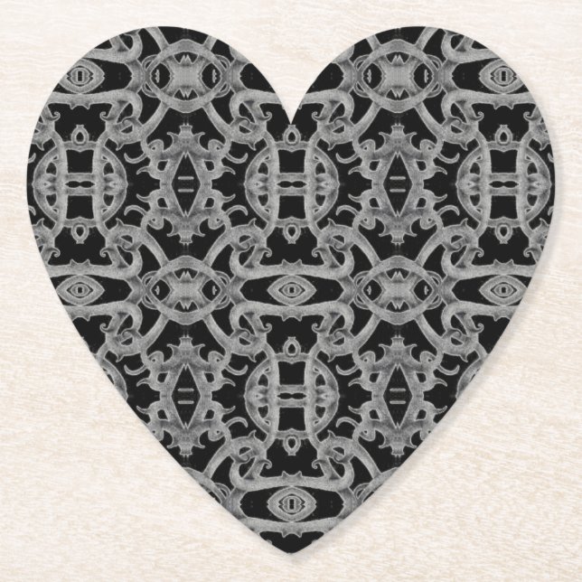 GOTHIC Heart Papier Untersetzer (Vorderseite)