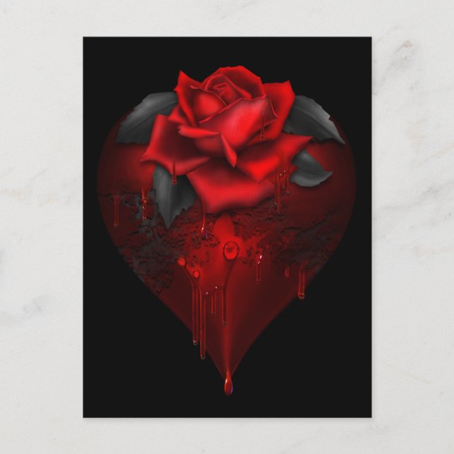 Gothic Heart Postkarte (Vorderseite)