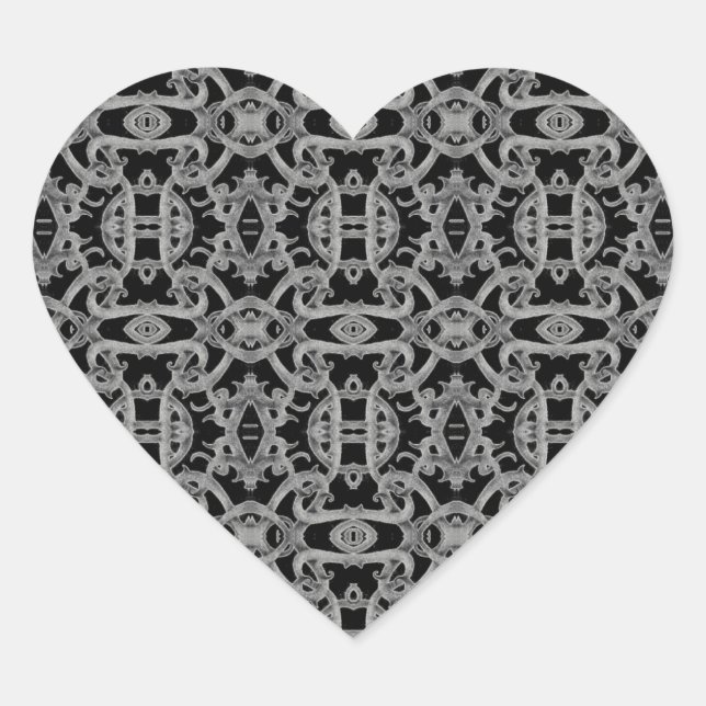 GOTHIC Heart Stickers (Vorderseite)