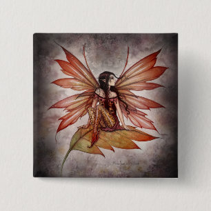 Gothic Herbst Fee Knopf von Molly Harrison Button