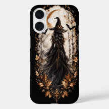 Gothic Hexe Golden Mond Wald Halloween Case-Matte
