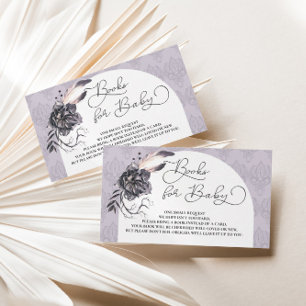 Gothic Hexe Halloween Baby Shower Book Request Begleitkarte