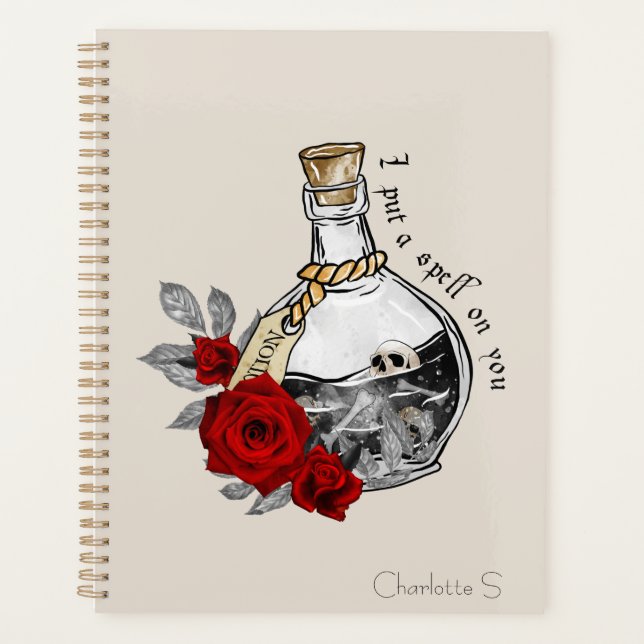 Gothic Hexe Liebe Pop Planer (Vorderseite)