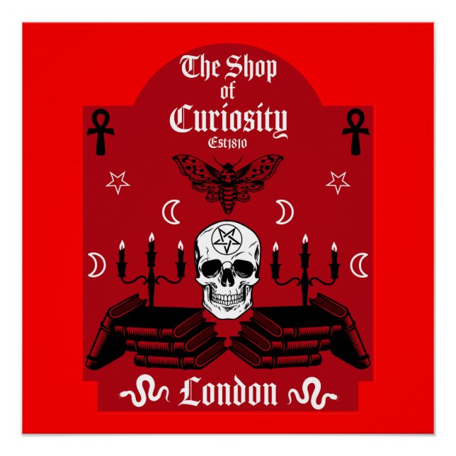 Gothic Hexe Punk Halloween Poster (Vorderseite)