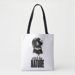Gothic-Hexen-Natur-Vollmond-Design Tragetasche