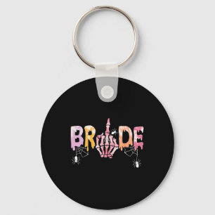 Gothic Hochzeit Gruselige Halloween Skelett Braut Schlüsselanhänger
