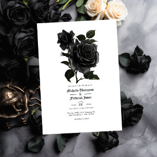Gothic Hochzeit im Vintage-Blumenstil Save The Date