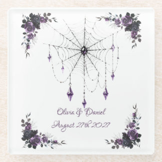 Gothic Hochzeit Untersetzer Floral Dark Romance