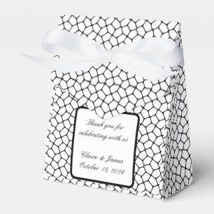 Gothic Hochzeitsgunst-Box – Motte & Spitze Schwarz Geschenkschachtel