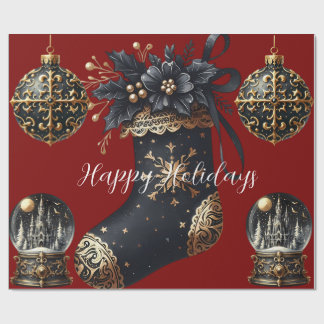 Gothic Holidays Wrapping Paper Geschenkpapier