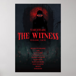 Gothic Horror Der Zeuge Dunkle Ästhetik Wand Poster