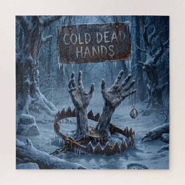 Gothic-Horror-Illustration gefrorener Hände  Puzzle (Vertikal)