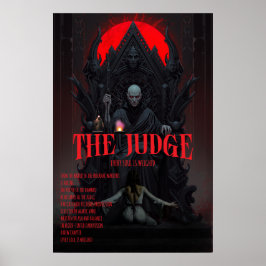 Gothic Horror Poster Der Richter Dark Fantasy Wand